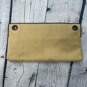 Bottega Veneta Broen Raffia & Leather Purse